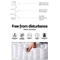 Franky Euro Top Cool Gel Pocket Spring Mattress 34cm Thick - King -Home Luxe Store franky euro top cool gel pocket spring mattress 34cm thick king bedzy australia 135252