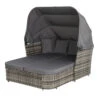 Extra Large Outdoor Day Bed With Canopy Grey