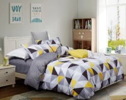 Geometric Queen Size Duvet Doona Quilt Cover Set -Home Luxe Store geometric queen size duvet doona quilt cover set bedzy australia abn 18 642 972 209 474154