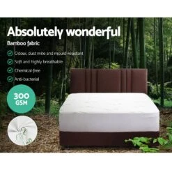Bamboo Mattress Protector Single -Home Luxe Store giselle bedding giselle bedding bamboo mattress protector single bedzy australia 267423