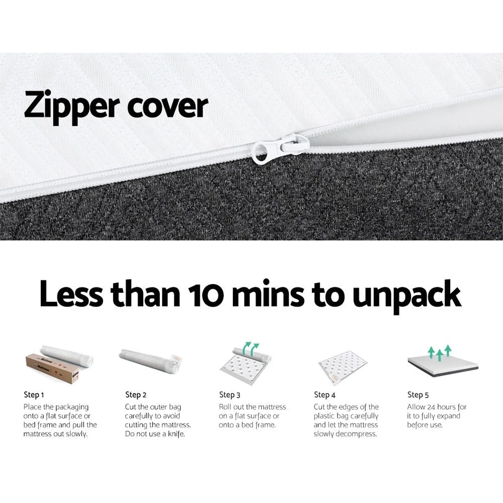 Zero Spring Cool Gel Memory Foam Mattress 15CM Thick - King 6 Zero Spring Cool Gel Memory Foam Mattress 15CM Thick - King - Image 6