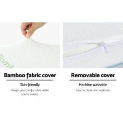 Giselle Memory Foam Pillow Neck Pillows Contour Rebound Cushion Cool Gel Support -Home Luxe Store giselle memory foam pillow neck pillows contour rebound cushion cool gel support bedzy australia abn 18 642 972 209 863467