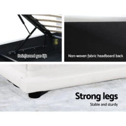 Henley Queen Gas Lift Storage Bed Frame With LED Lights – White 19 Henley Queen Gas Lift Storage Bed Frame With LED Lights – White -Home Luxe Store henley led storage queen bed frame white bedzy australia 679047