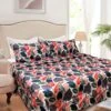 Hotel Living 3 Pce Light Weight Comforter Set Queen/King Corbett Tropical Leaves