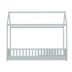 House Style Kids Single Bed Frame - Grey 11 House Style Kids Single Bed Frame - Grey -Home Luxe Store house style kids single bed frame grey furniture bedroom bedzy australia 479673