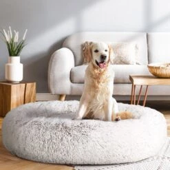 Pet Bed Dog Bed Cat Calming Extra Large 110cm Sleeping Comfy Washable -Home Luxe Store ipet pet bed dog bed cat calming extra large 110cm sleeping comfy washable pet care dog supplies bedzy australia 616613