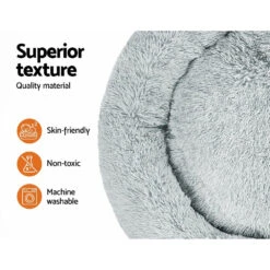 Pet Bed Dog Bed Cat Extra Large 110cm Light Grey -Home Luxe Store ipet pet bed dog bed cat extra large 110cm light grey pet care dog supplies bedzy australia 334967