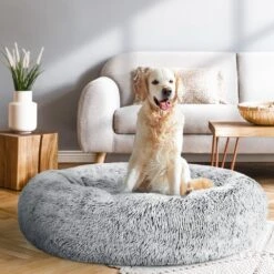 Pet Bed Dog Bed Cat Large 90cm Charcoal -Home Luxe Store ipet pet bed dog bed cat large 90cm charcoal pet care dog supplies bedzy australia 486753