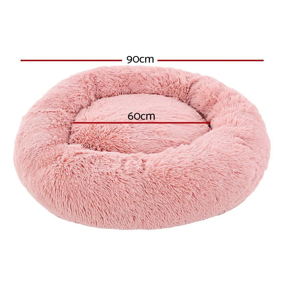 Pet Bed Dog Bed Cat Large 90cm Pink 2 Pet Bed Dog Bed Cat Large 90cm Pink - Image 2