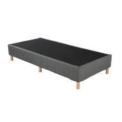 King Metal Bed Frame Mattress Foundation - Dark Grey -Home Luxe Store king metal bed frame mattress foundation dark grey furniture bedroom bedzy australia 320944