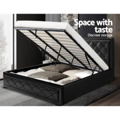 King Package | Bronte Bed Black & Bonita Euro Top Mattress (Medium Firm) -Home Luxe Store king package bronte bed black bonita euro top mattress medium firm bedzy australia abn 18 642 972 209 348742