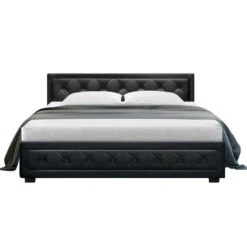 King Package | Bronte Bed Black & Bonita Euro Top Mattress (Medium Firm) -Home Luxe Store king package bronte bed black bonita euro top mattress medium firm bedzy australia abn 18 642 972 209 524239