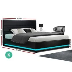 King Package | Henley LED Bed Black & Bonita Euro Top Mattress (Medium Firm) 20 King Package | Henley LED Bed Black & Bonita Euro Top Mattress (Medium Firm) -Home Luxe Store king package henley led bed black bonita euro top mattress medium firm bedzy australia abn 18 642 972 209 643635