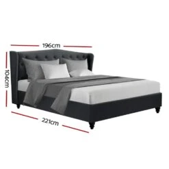 King Premium Package | Altona Bed Charcoal, Algarve Euro Top Mattress (Medium Firm) & Bamboo Mattress Topper! -Home Luxe Store king premium package altona bed charcoal algarve euro top mattress medium firm bonus mattress topper bedzy australia 471302