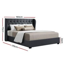 King Premium Package | Elouera Bed Charcoal, Algarve Euro Top Mattress (Medium Firm) & Bamboo Mattress Topper! -Home Luxe Store king premium package elouera bed charcoal algarve euro top mattress medium firm bonus mattress topper bedzy australia 572532