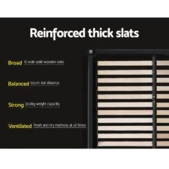 King Premium Package | Elouera Bed Charcoal, Algarve Euro Top Mattress (Medium Firm) & Bamboo Mattress Topper! -Home Luxe Store king premium package elouera bed charcoal algarve euro top mattress medium firm bonus mattress topper bedzy australia 918571