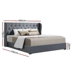 King Premium Package | Elouera Bed Grey, Luna Series Euro Top Mattress (Medium Firm) & Bamboo Mattress Topper! -Home Luxe Store king premium package elouera bed grey luna series euro top mattress medium firm bonus mattress topper bedzy australia 924021