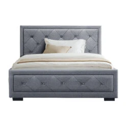 King Single Package | Bronte Storage Bed Frame Grey & Bonita Euro Top Mattress (Medium Firm) -Home Luxe Store king single package bronte storage bed frame grey bonita euro top mattress medium firm bedzy australia abn 18 642 972 209 719567