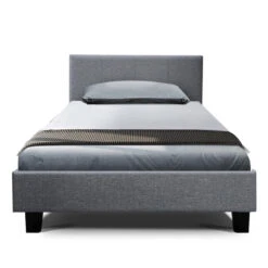 King Single Package | Coogee Bed Grey & Bonita Euro Top Mattress (Medium Firm) -Home Luxe Store king single package coogee bed grey bonita euro top mattress medium firm bedzy australia abn 18 642 972 209 166301