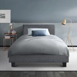 King Single Package | Coogee Bed Grey & Bonita Euro Top Mattress (Medium Firm) -Home Luxe Store king single package coogee bed grey bonita euro top mattress medium firm bedzy australia abn 18 642 972 209 248765