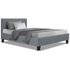 King Single Package | Coogee Bed Grey & Bonita Euro Top Mattress (Medium Firm) -Home Luxe Store king single package coogee bed grey bonita euro top mattress medium firm bedzy australia abn 18 642 972 209 259012