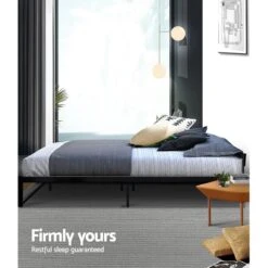 King Single Package | Oslo Metal Bed Frame Black & Bonita Euro Top Mattress (Medium Firm) -Home Luxe Store king single package oslo metal bed frame black bonita euro top mattress medium firm bedzy australia 774713