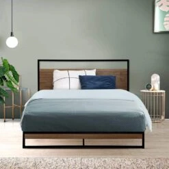 King Single Package | Stockton Bed Frame & Bonita Euro Top Mattress (Medium Firm) -Home Luxe Store king single package stockton bed frame bonita euro top mattress medium firm bedzy australia abn 18 642 972 209 973203