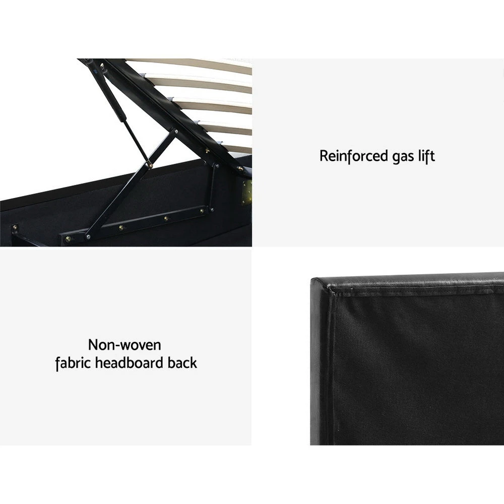 King Single Premium Package | Henley LED Storage Bed Frame Black, Alanya Euro Top Pocket Spring Mattress (Medium Firm) & Pillowtop Mattress Topper 9 King Single Premium Package | Henley LED Storage Bed Frame Black, Alanya Euro Top Pocket Spring Mattress (Medium Firm) & Pillowtop Mattress Topper - Image 9