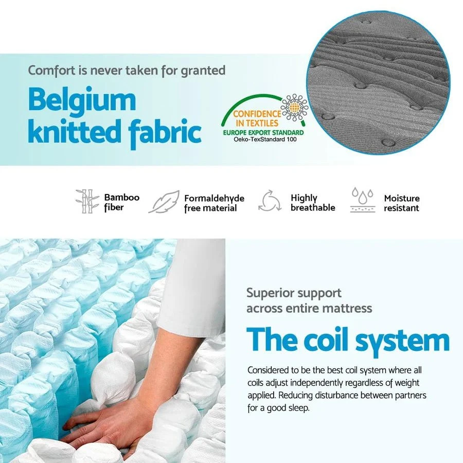 King Single Premium Package | Henley LED Storage Bed Frame Black, Alanya Euro Top Pocket Spring Mattress (Medium Firm) & Pillowtop Mattress Topper 16 King Single Premium Package | Henley LED Storage Bed Frame Black, Alanya Euro Top Pocket Spring Mattress (Medium Firm) & Pillowtop Mattress Topper - Image 16