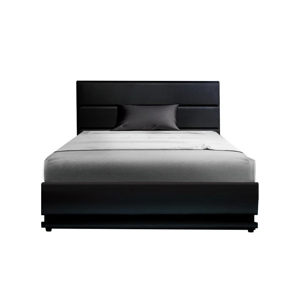 King Single Premium Package | Henley LED Storage Bed Frame Black, Alanya Euro Top Pocket Spring Mattress (Medium Firm) & Pillowtop Mattress Topper 4 King Single Premium Package | Henley LED Storage Bed Frame Black, Alanya Euro Top Pocket Spring Mattress (Medium Firm) & Pillowtop Mattress Topper - Image 4