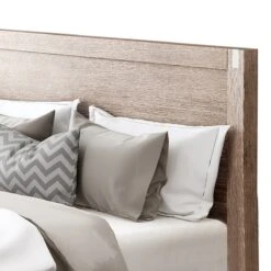 Nowra King Size Solid Wood Veneered Acacia Bed Frame - Oak -Home Luxe Store king size nowra bed frame bedzy australia 268131