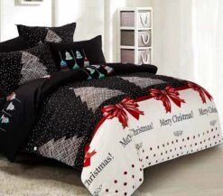 Merry Double SizeChristmas Quilt/Doona/Duvet Cover Set -Home Luxe Store merry double sizechristmas quiltdoonaduvet cover set bedzy australia abn 18 642 972 209 676519
