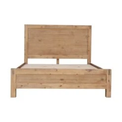 Nowra King Single Size Solid Wood Veneered Acacia Bed Frame - Oak -Home Luxe Store nowra wooden king single bed frame base oak bedzy australia 800680
