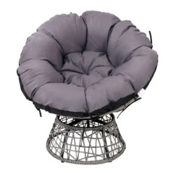 Outdoor Chairs Outdoor Furniture Papasan Chair Wicker Patio Garden Grey -Home Luxe Store outdoor chairs outdoor furniture papasan chair wicker patio garden grey furniture bar stools chairs bedzy australia 948680