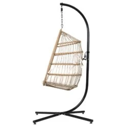 Outdoor Egg Swing Pod Chair Hammock With Stand Beach -Home Luxe Store outdoor egg swing pod chair hammock with stand beach bedzy australia abn 18 642 972 209 324764