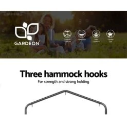 Outdoor Hammock Chair With Stand Swing Hanging Hammock Garden Cream -Home Luxe Store outdoor hammock chair with stand swing hanging hammock garden cream bedzy australia abn 18 642 972 209 247768