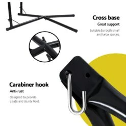 Outdoor Hammock Chair With Steel Stand Hanging Hammock Beach Cream -Home Luxe Store outdoor hammock chair with steel stand hanging hammock beach cream bedzy australia abn 18 642 972 209 825710