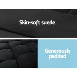 Portable 2-seater Floor Folding Sofa Bed (Charcoal) -Home Luxe Store portable 2 seater floor folding sofa bed charcoal bedzy australia 790560