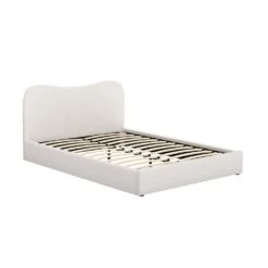 Queen Package | Albany Boucle Bed Frame & Bonita Euro Top Mattress (Medium Firm) -Home Luxe Store queen package albany boucle bed frame bonita euro top mattress medium firm baby kids kids furniture kids beds bed frames bedzy australia 600611
