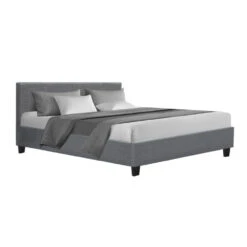 Queen Package | Coogee Bed Frame Grey & Bonita Euro Top Mattress (Medium Firm) -Home Luxe Store queen package coogee bed frame grey bonita euro top mattress medium firm bedzy australia abn 18 642 972 209 704358