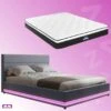 Queen Package | Henley LED Storage Bed Grey & Bonita Euro Top Mattress (Medium Firm)