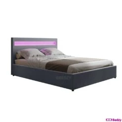 Queen Package | Wanda LED Storage Bed Grey & Bonita Euro Top Mattress (Medium Firm) -Home Luxe Store queen package wanda led storage bed grey bonita euro top mattress medium firm bedzy australia abn 18 642 972 209 936835