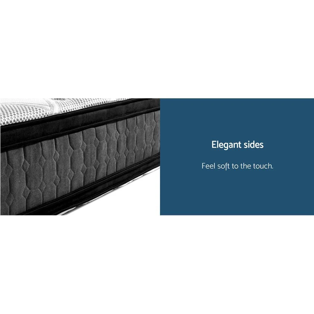 Queen Premium Package | Bedzy Luxe Hillsdale Bed Frame Grey, Luna Series Euro Top Mattress (Medium Firm) & Bamboo Mattress Topper! 10 Queen Premium Package | Bedzy Luxe Hillsdale Bed Frame Grey, Luna Series Euro Top Mattress (Medium Firm) & Bamboo Mattress Topper! - Image 10