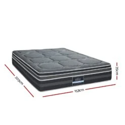 Queen Ultra Package | Henley LED Bed Black, 2 X LED Bedside Tables, Platinum Series 7 Zone Dual Euro Top Mattress, Pillowtop Mattress Topper & 4 X Pillows -Home Luxe Store queen ultra package henley led bed black 2 x led bedside tables platinum series 7 zone dual euro top mattress pillowtop mattress topper 4 x pillows bedzy austra 566057