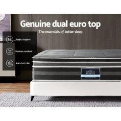 Queen Ultra Package | Henley LED Bed Black, 2 X LED Bedside Tables, Platinum Series 7 Zone Dual Euro Top Mattress, Pillowtop Mattress Topper & 4 X Pillows -Home Luxe Store queen ultra package henley led bed black 2 x led bedside tables platinum series 7 zone dual euro top mattress pillowtop mattress topper 4 x pillows bedzy austra 672665