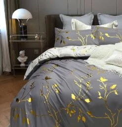 Reversible Design Grey Queen Size Bed Quilt/Doona/Duvet Cover Set -Home Luxe Store reversible design grey queen size bed quiltdoonaduvet cover set bedzy australia abn 18 642 972 209 289439