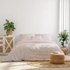 Royal Comfort 1000 Thread Count Bamboo Cotton Sheet And Quilt Cover Complete Set King Blush -Home Luxe Store royal comfort 1000 thread count bamboo cotton sheet and quilt cover complete set king blush bedzy australia 968342