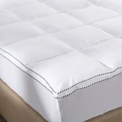 Royal Comfort 1000GSM Luxury Bamboo Fabric Gusset Mattress Pad Topper Cover Queen White -Home Luxe Store royal comfort 1000gsm luxury bamboo fabric gusset mattress pad topper cover queen white bedzy australia 717524