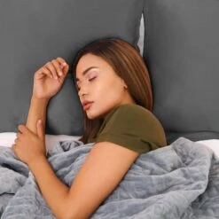 Royal Comfort Mulberry Soft Silk Hypoallergenic Pillowcase Twin Pack 51 X 76cm 51 X 76 Cm Charcoal -Home Luxe Store royal comfort mulberry soft silk hypoallergenic pillowcase twin pack 51 x 76cm 51 x 76 cm charcoal bedzy australia 935664