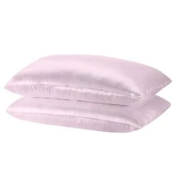 Royal Comfort Mulberry Soft Silk Hypoallergenic Pillowcase Twin Pack 51 X 76cm 51 X 76 Cm Lilac -Home Luxe Store royal comfort mulberry soft silk hypoallergenic pillowcase twin pack 51 x 76cm 51 x 76 cm lilac bedzy australia 769643